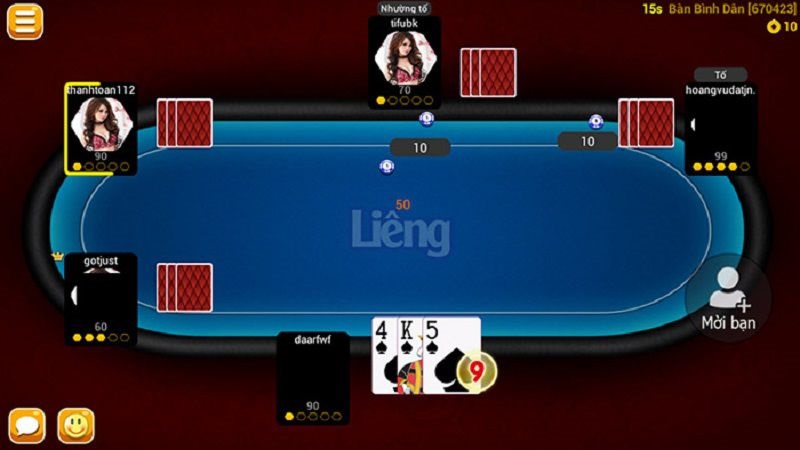 Hướng dẫn chơi liêng cho tân binh