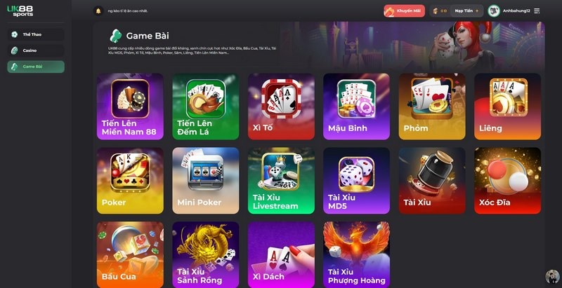 game đánh bài Phỏm UK88