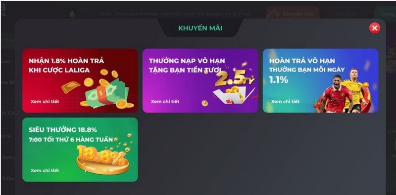 Nội dung chương trình khuyến mãi nạp lần đầu từ UK88