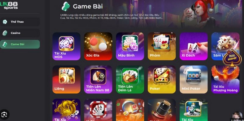 game bài Xì dách UK88