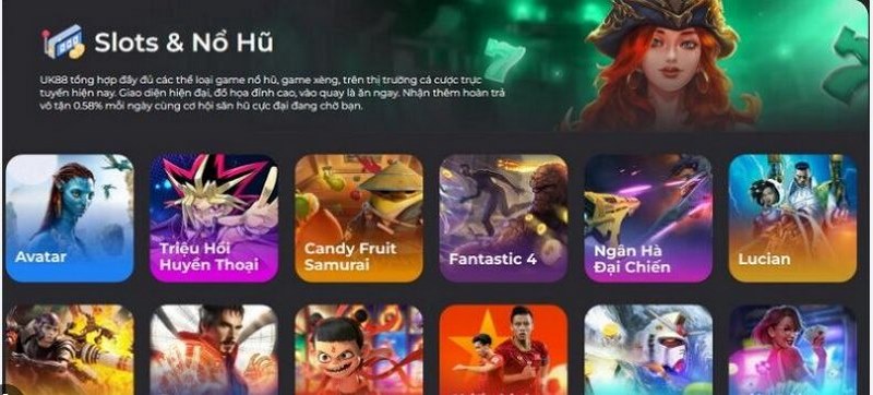 cược Nổ hũ Lucian theo nhịp độ cân bằng tại uk88