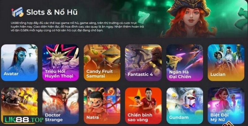 Cá cược Nổ hũ Chiến binh sao vàng đa nền tảng uk88